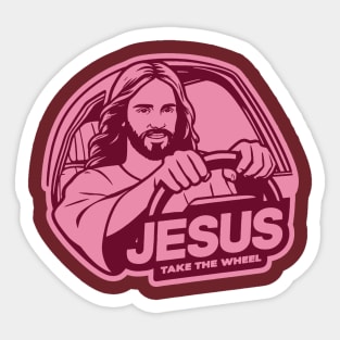 Jesus Take The Wheel Sticker